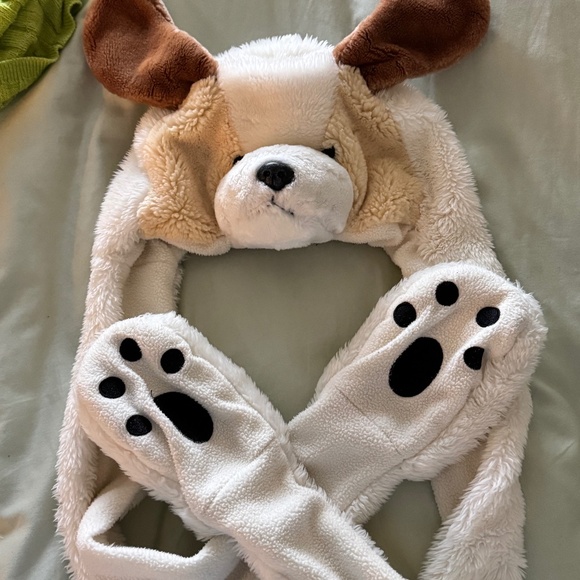 💙 Cutecore Puppy Hat + Paw Mittens hybrid 🐶 - Picture 5 of 6